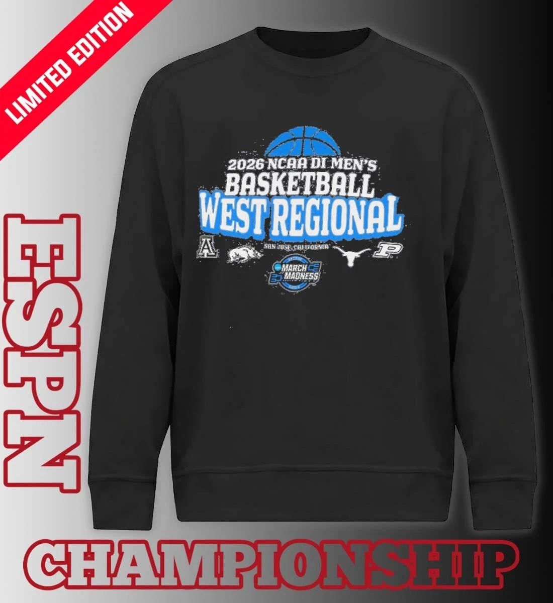2026 NCAA DI Men’s Basketball Tournament Sweet Sixteen – San Jose, CA Shirt