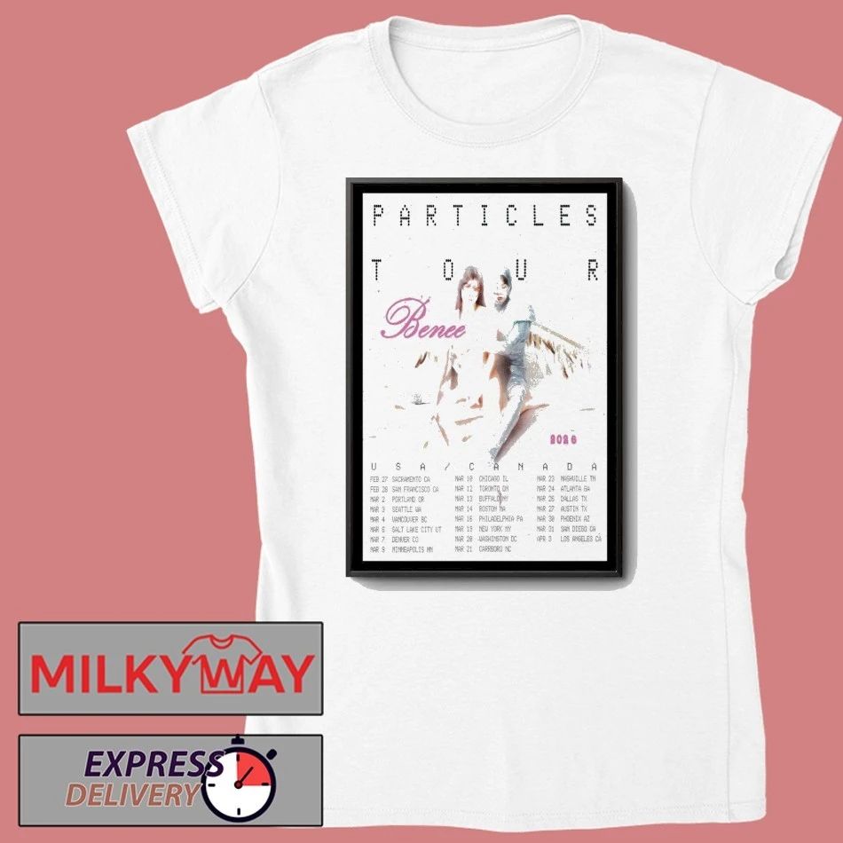 Benee Particles America and Canada Tour 2026 Poster shirt