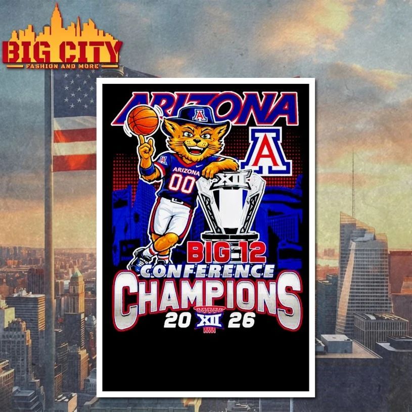 Arizona Wildcats Macos big 12 conference champions 2026 T-shirt