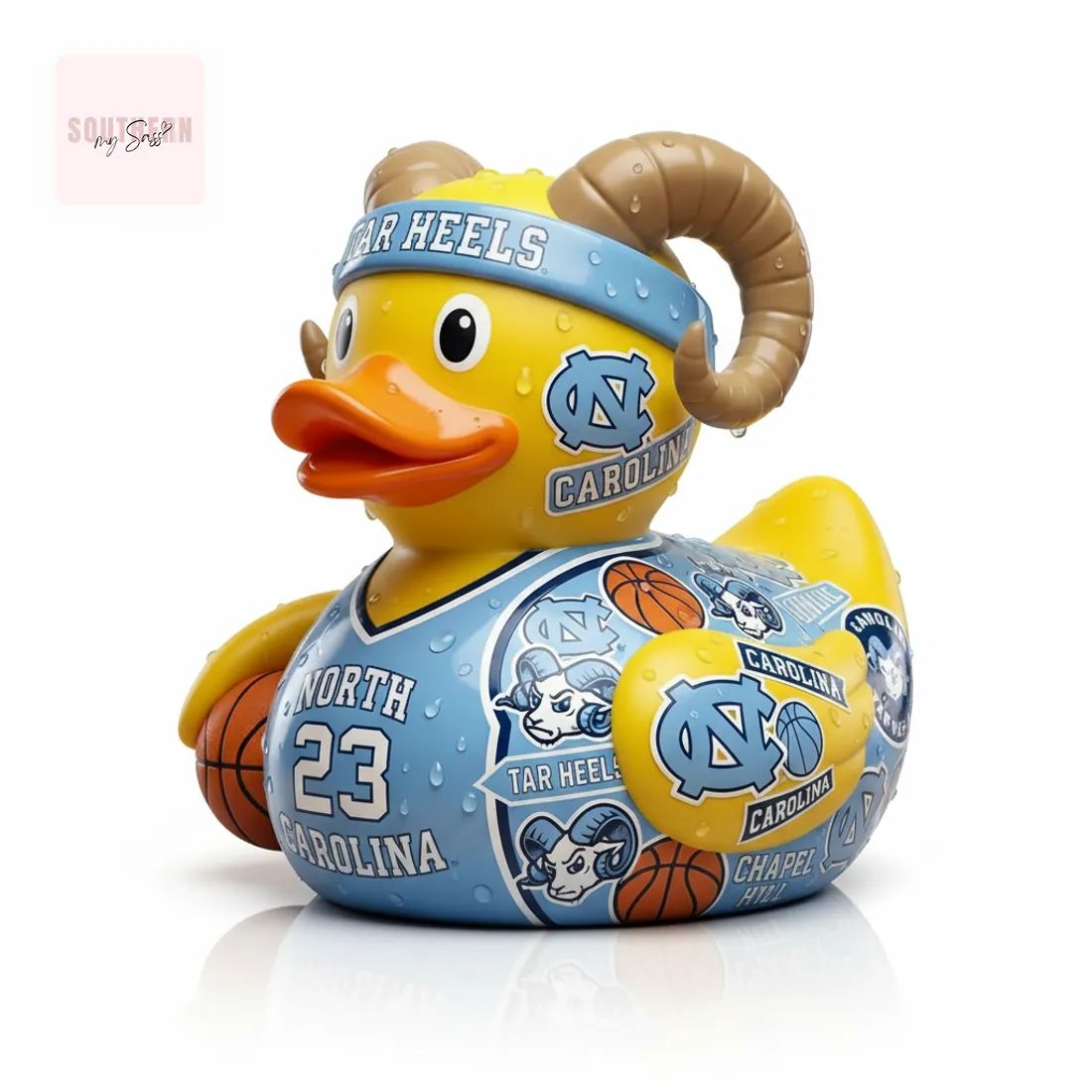 Chapel Hill Carolina Tar Heels Fan Collectible Rubber Duck