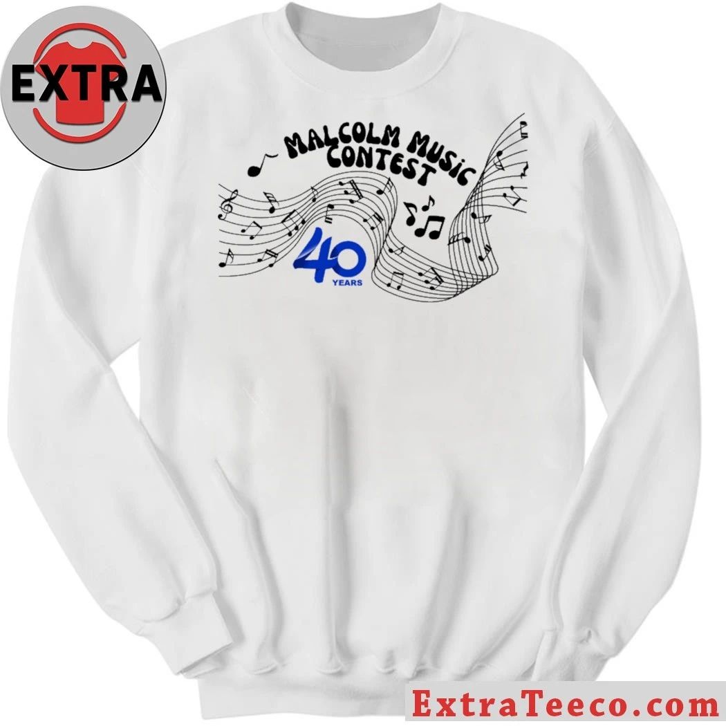 2026 Malcolm Music Contest 40 Years Logo T-shirt