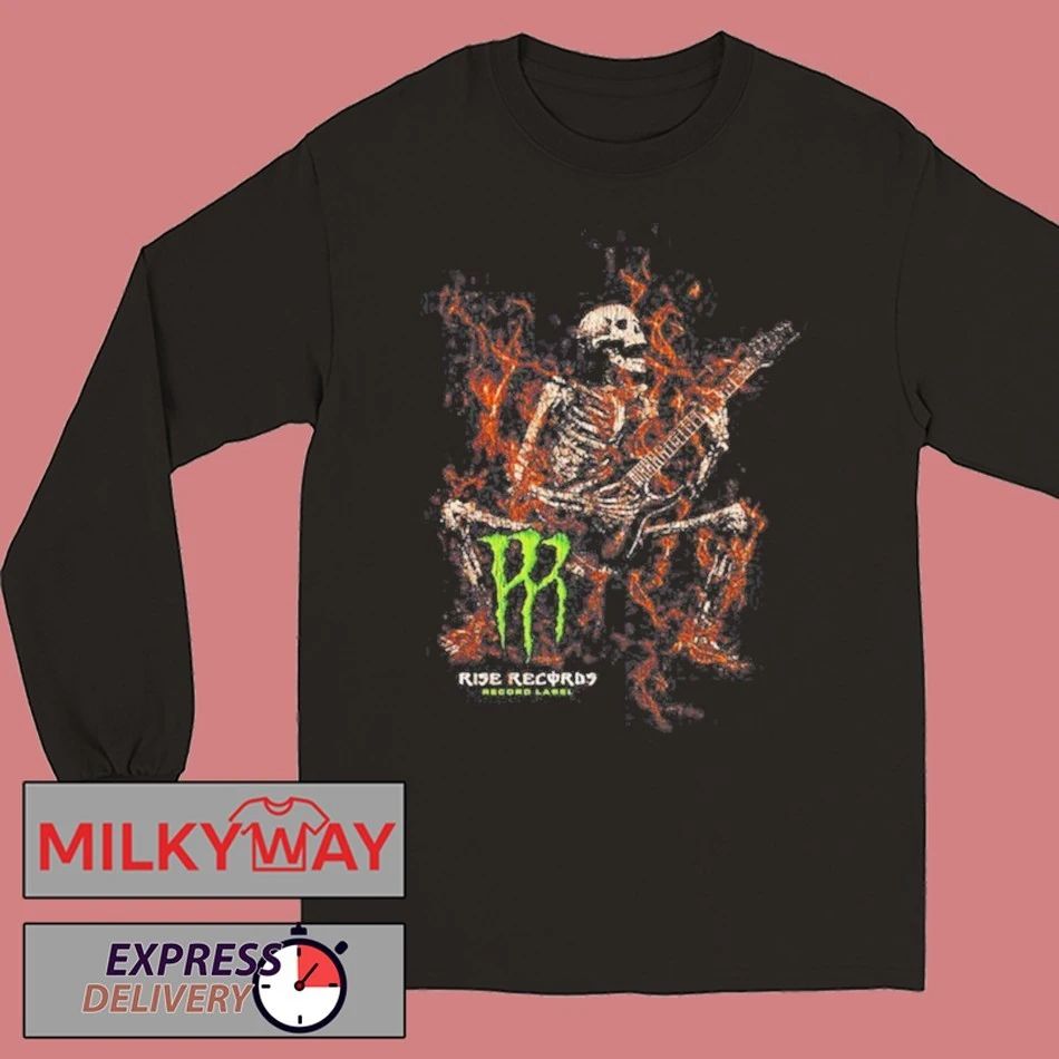 Monster Skeleton Rise Records shirt