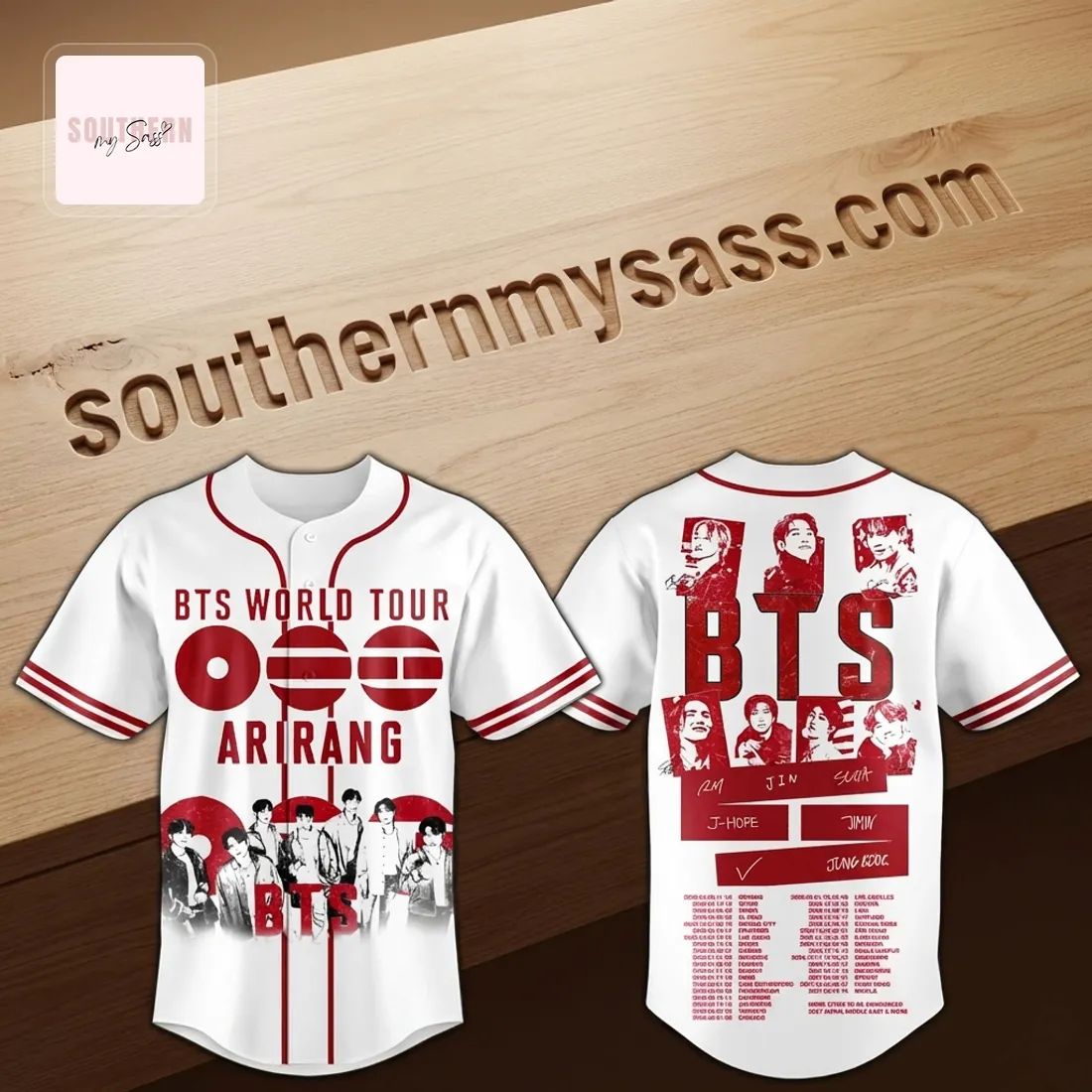 BTS World Tour Arirang 2026 Baseball Jersey