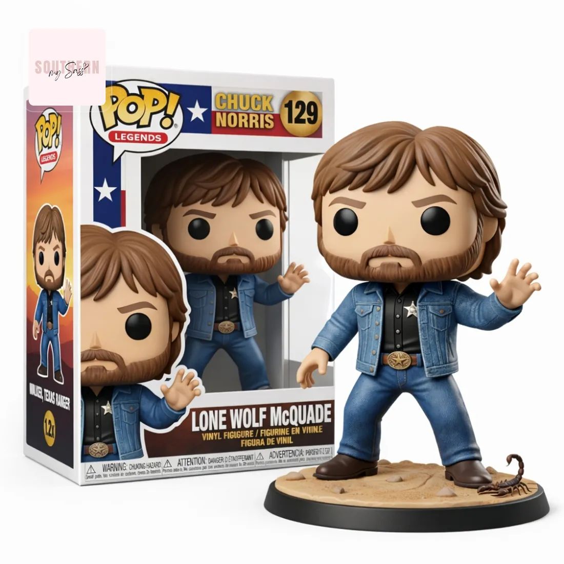 Chuck Norris Lone Wolf McQuade Pop! Legends Pop Figure Doll