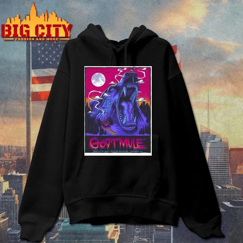 Gov’t Mule Denver Colorado 2026 Event Poster Shirt