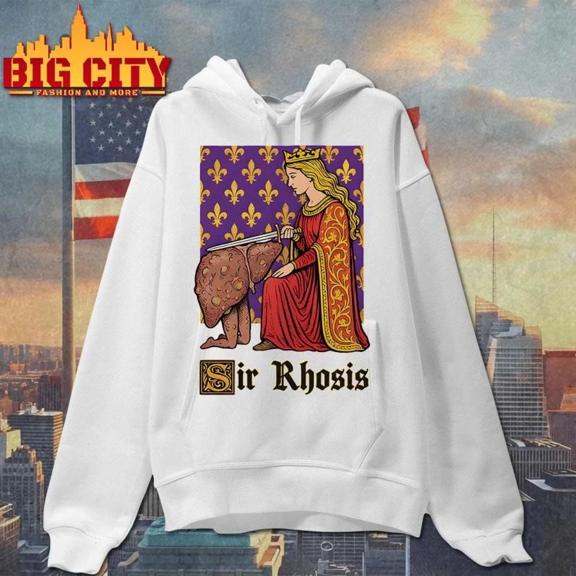 Funny Sir Rhosis Drinking Pun Graphic Shirt