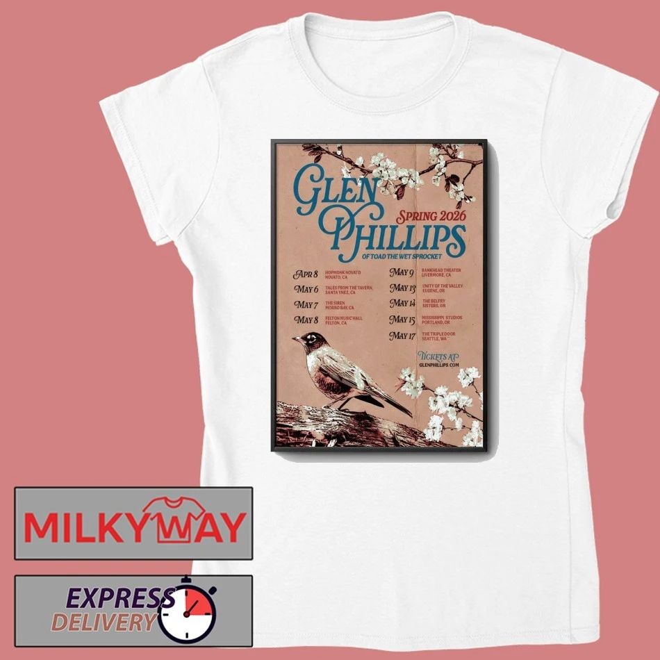 Glen Phillips Spring 2026 Tour Poster shirt