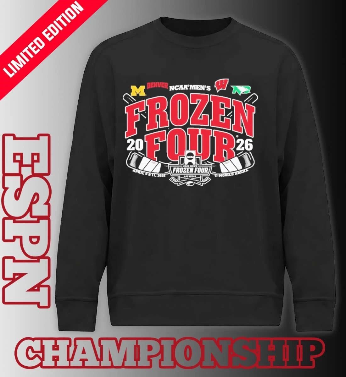 4 Teams University of Denver 2026 NCAA Frozen Four T-Shirt