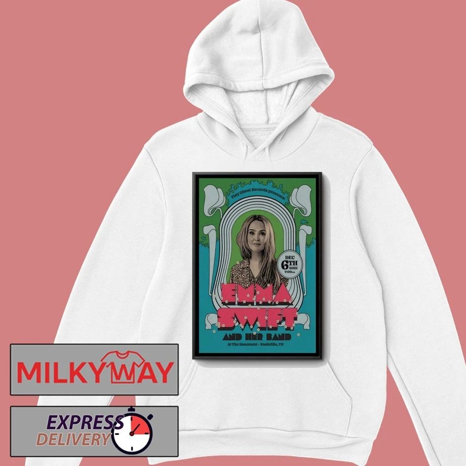 Emma Swift Dec 6 2025 The Basement in Nashville TN Poster shirt