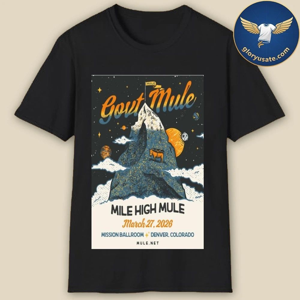 Gov’t Mule Mission Ballroom March 27 2026 Tour Poster Shirt