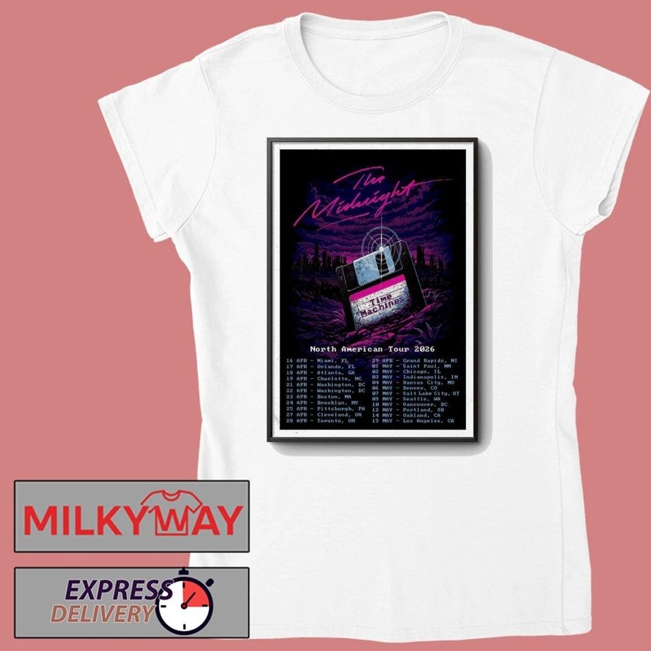 The Midnight North American Tour 2026 Limited Poster T-Shirt