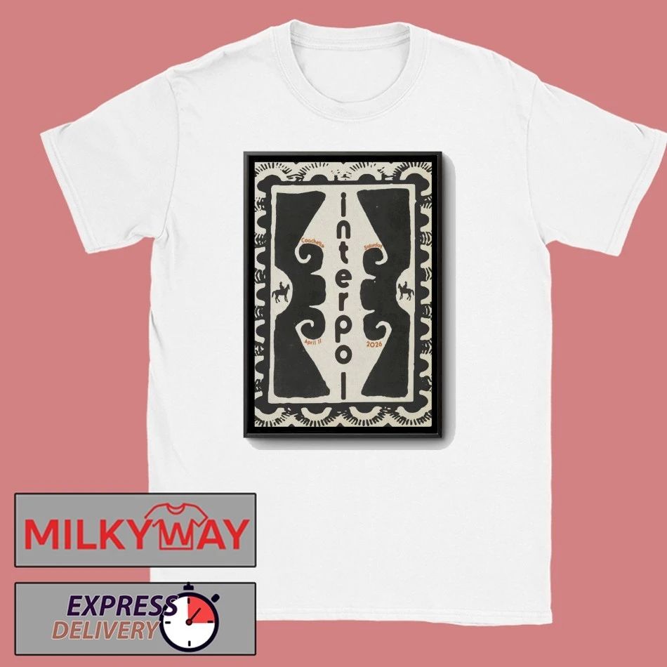 Interpol April 11 2026 In Indio CA Poster shirt