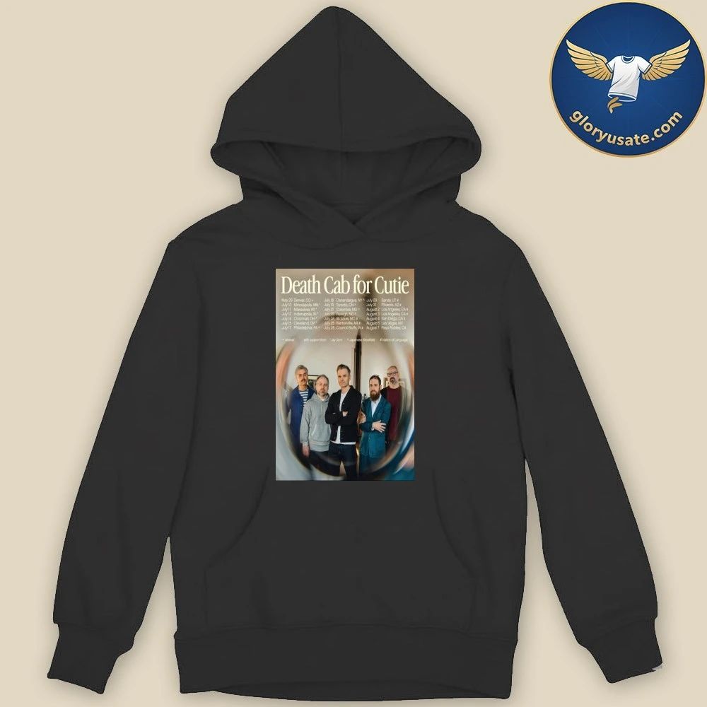 Death Cab For Cutie North America Summer 2026 Poster Dates Shirt