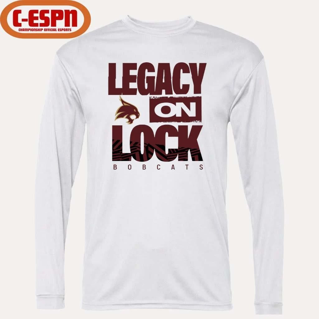 Texas State Men’s Basketball Legacy On Lock Bench T-Shirt