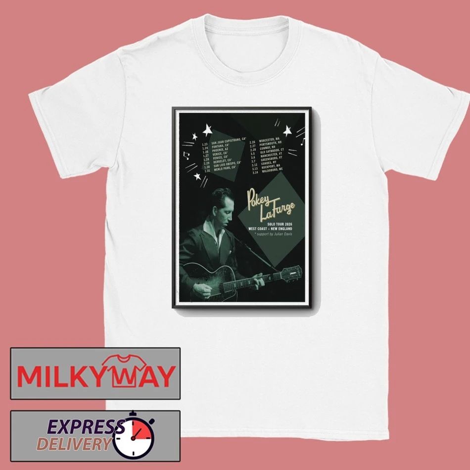 Poster Pokey LaFarge Tour Jan + Feb 2026 shirt