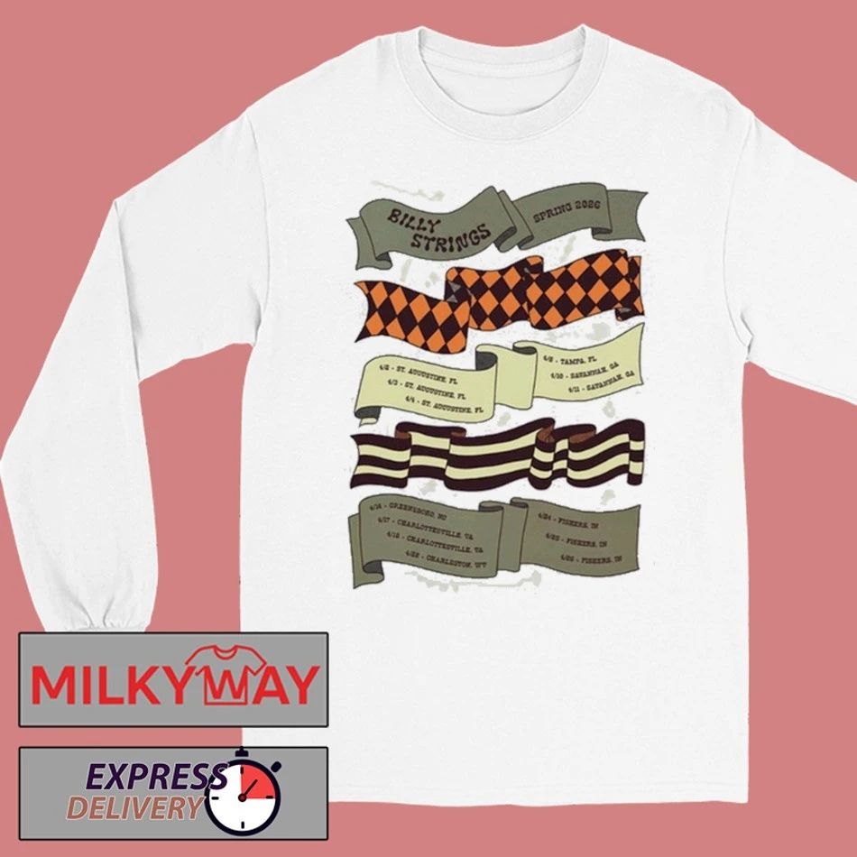 Billy Strings Spring Tour 2026 Parade Tee with Dates shirt