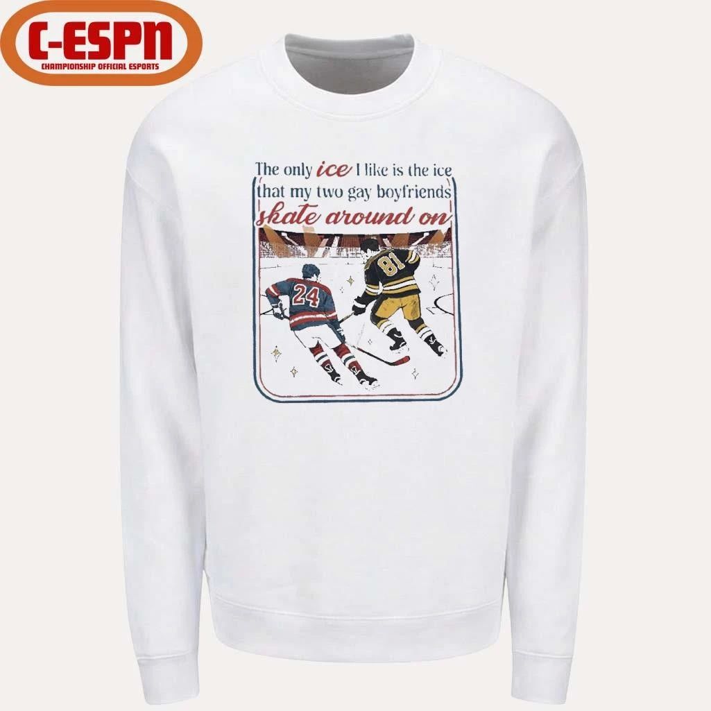 Ice Skate Around On Boston Raiders Hockey Shirt