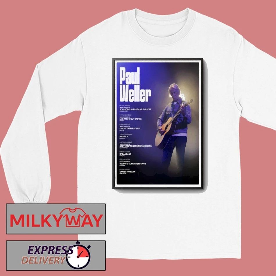 Poster Paul Weller Summer Tour 2026 shirt