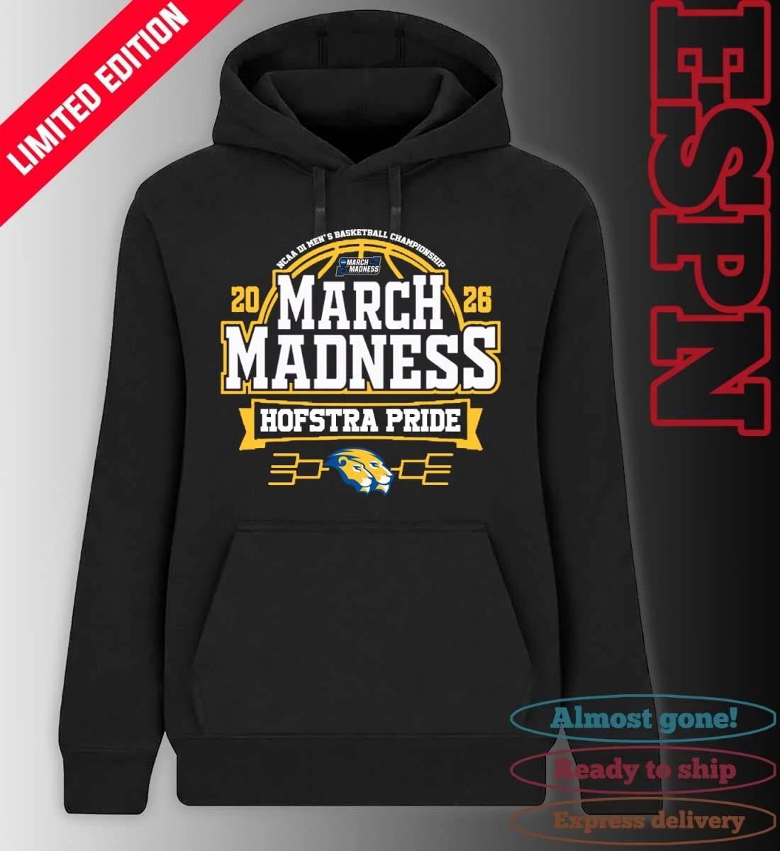 Hofstra Pride Men’s Basketball March Madness Bound T-Shirt