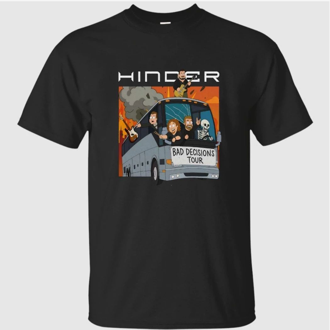 Hinder Bad Decisions 2026 Tour Shirt