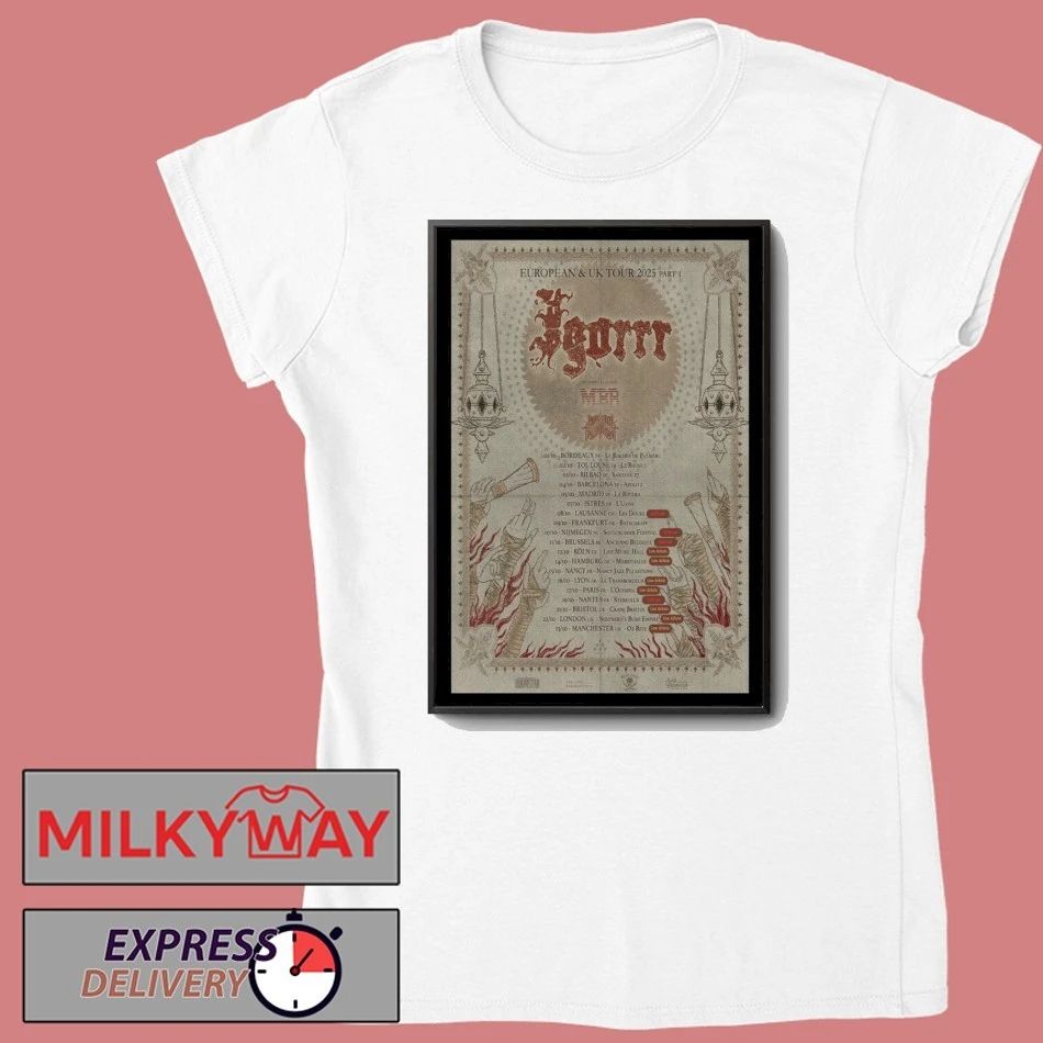 Igorrr European & UK Tour 2025 Poster shirt