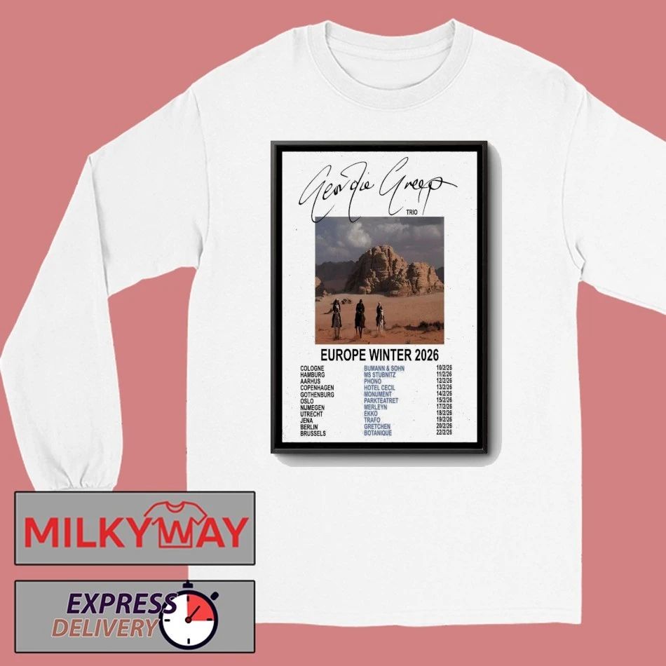 Poster Geordie Greep Tour Europe Winter 2026 shirt