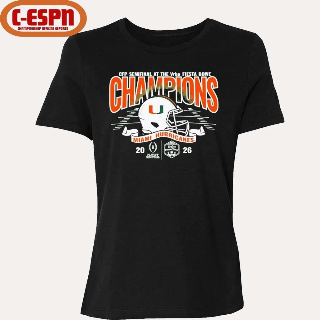 Miami 2026 VRBO Fiesta Bowl Champions T-shirt