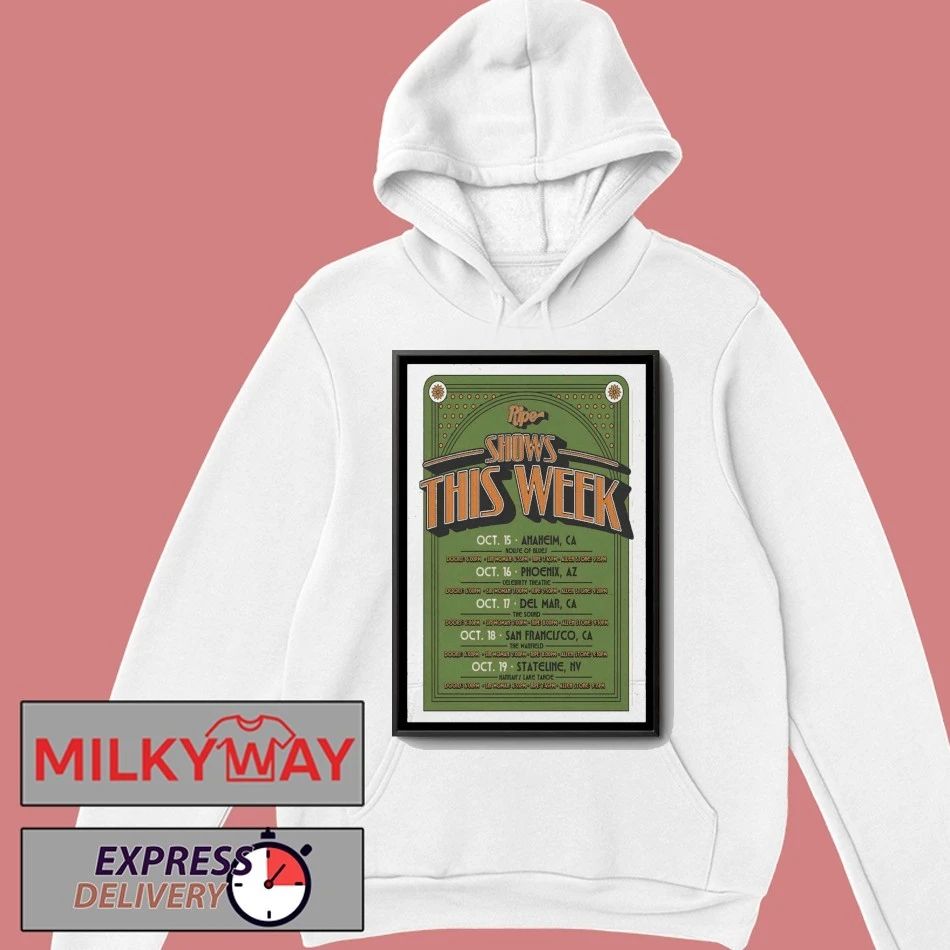 Shows This Week October 2025 Ripe Poster shirt