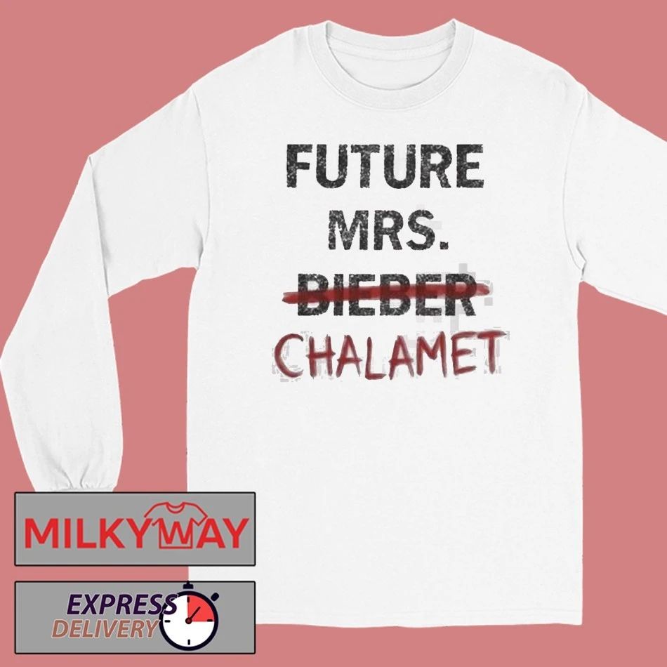 Kylie Jenner Coachella 2026 Future Mrs Bieber Chalamet shirt
