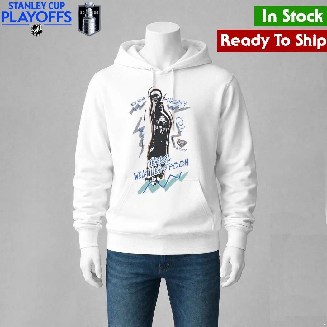 Teresa Weatherspoon New York Liberty Mitchell & Ness Court Origins Chalked Up Shirt