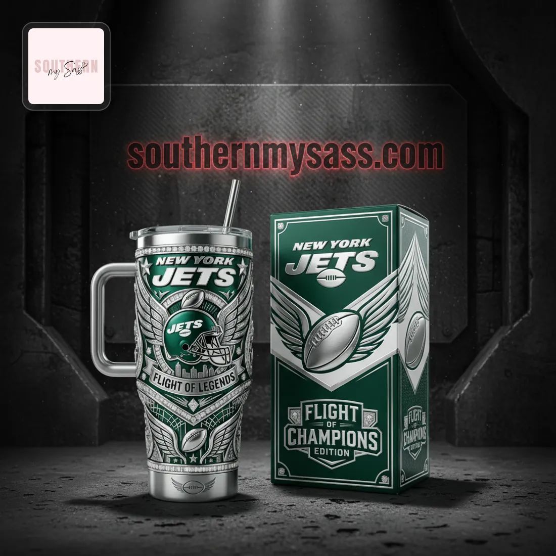 New York Jets Flight of Legends 40oz Insulated Tumbler