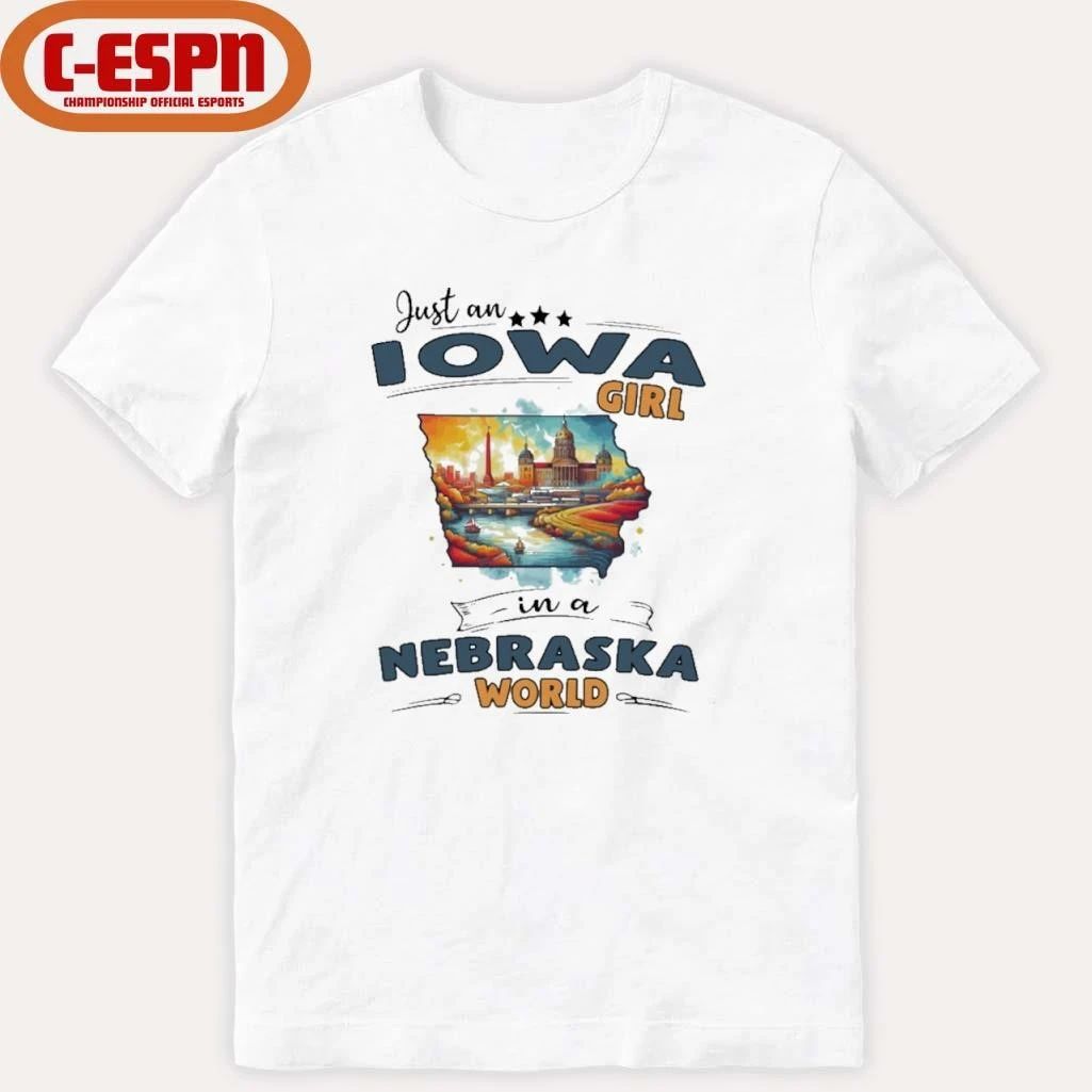 Just An Iowa Girl In A Nebraska World Retro Shirt