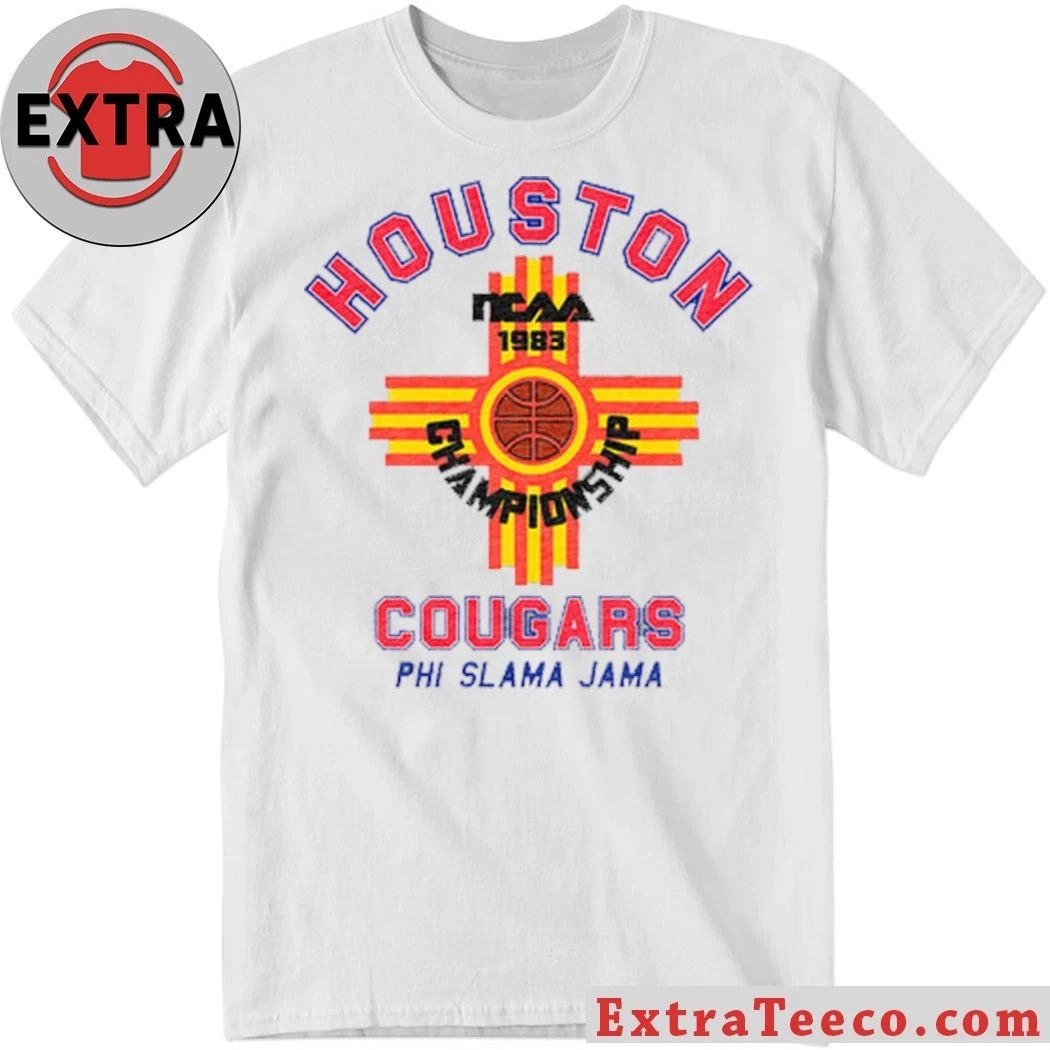 Houston Cougars NCAA ’83 Championship Cougars Phi Slama Jama Final Four Heritage Logo Shirt