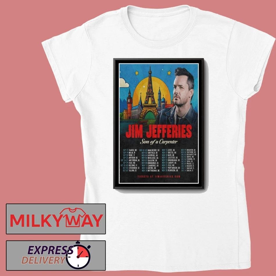 Jim Jefferies Son Of A Carpenter Tour 2026 Poster shirt