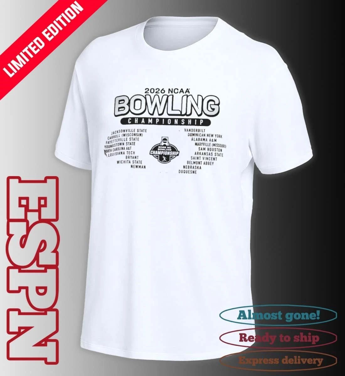 2026 National Collegiate Women’s Bowling Regionals Shirt