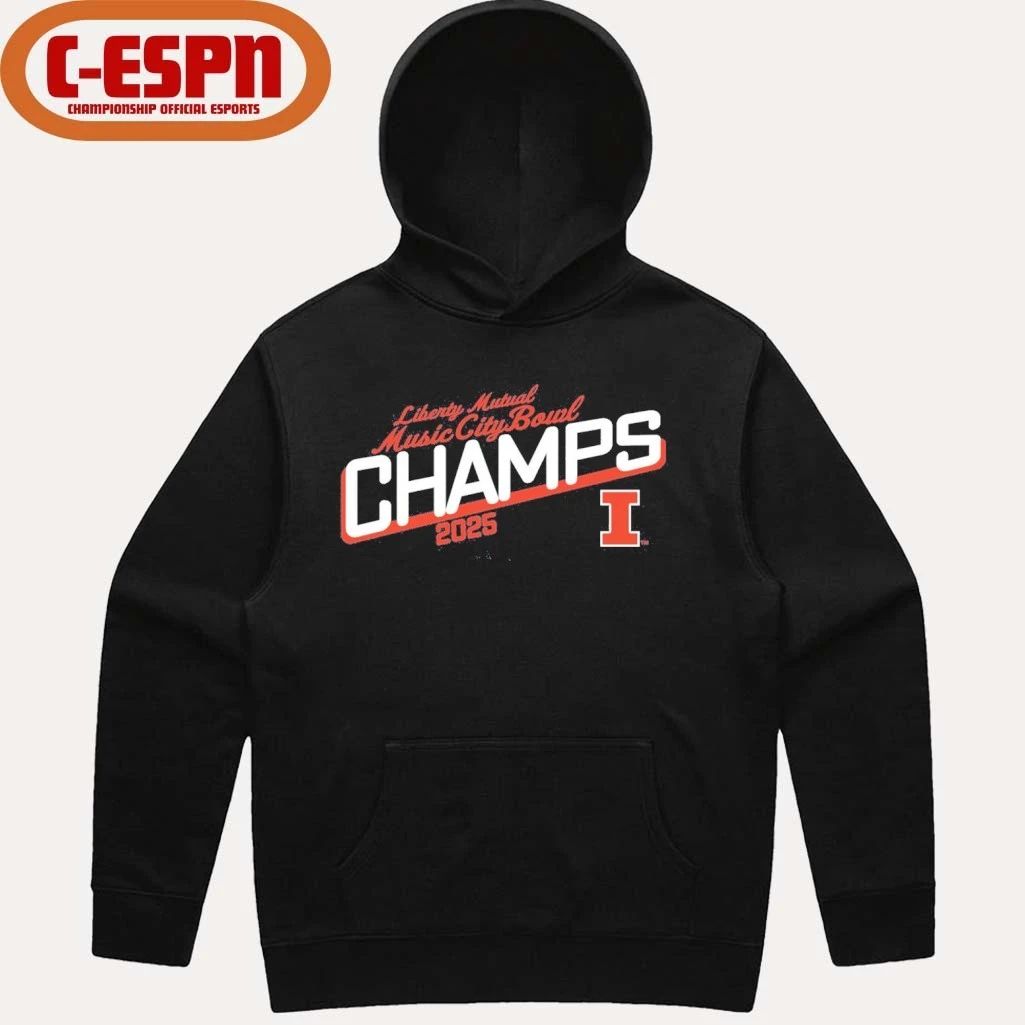 2025 Transperfect Music City Bowl Illinois Champs Shirt