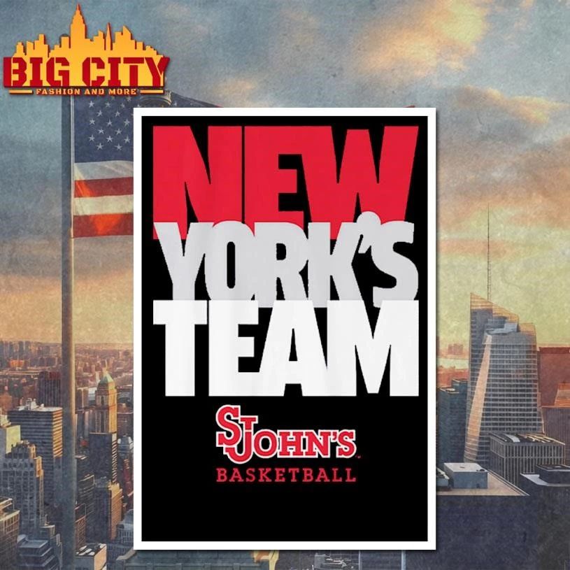 New York’s Team Text Stack St. John’s Basketball Shirt