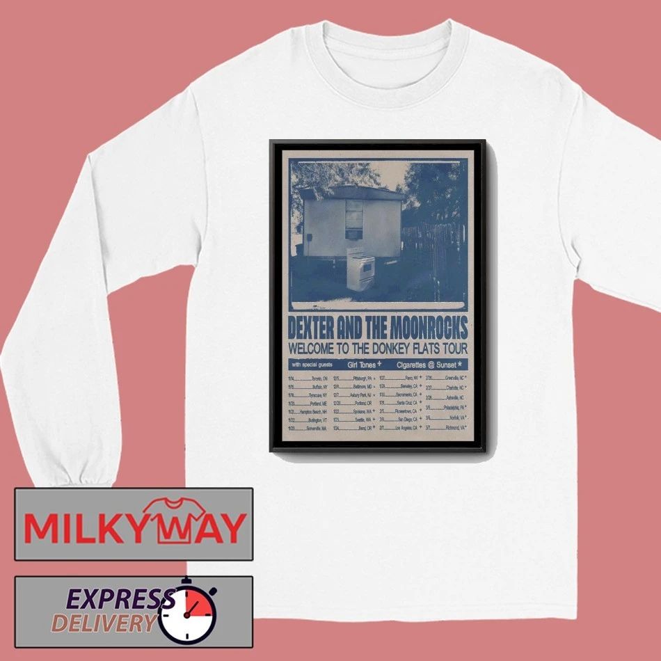 Dexter and The Moonrocks The Donkey Flats Tour 2026 Poster shirt