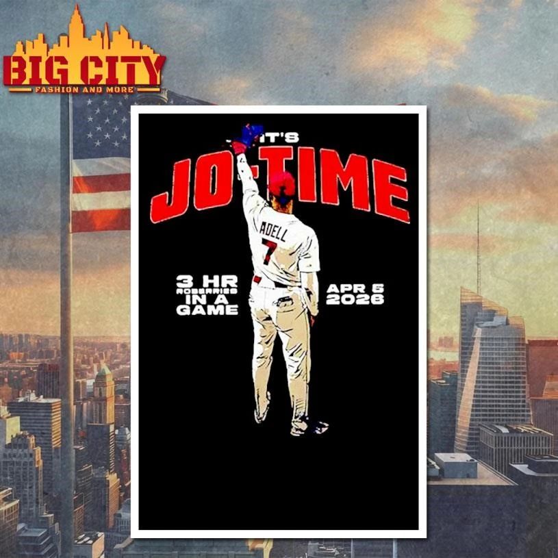 A It’s Jo-Time Jo Adell Los Angeles Angels Baseball Shirt
