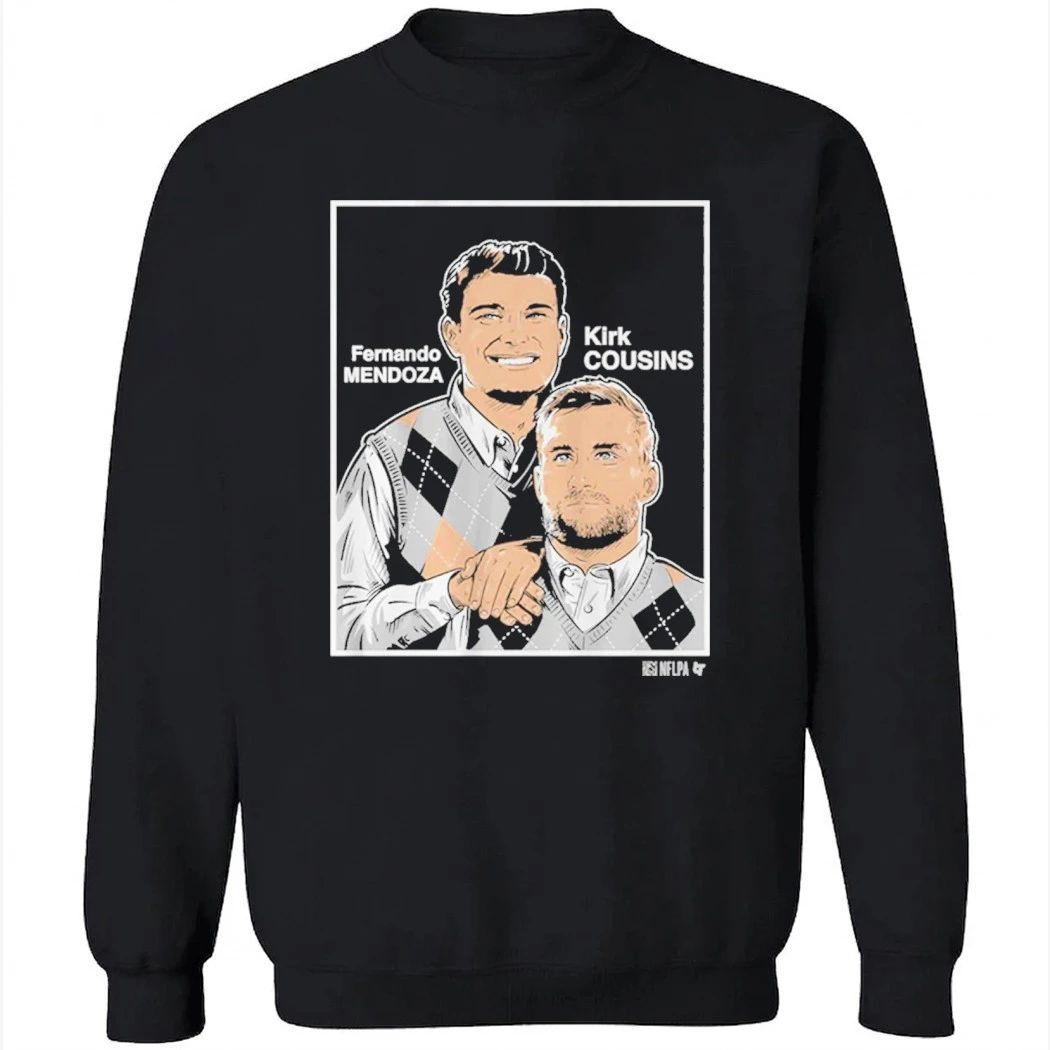 Fernando Mendoza & Kirk Cousins Family Portrait Shirt