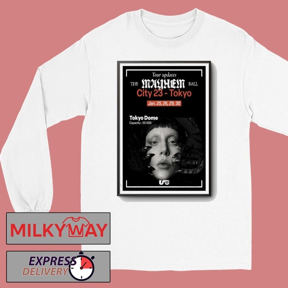 Lady Gaga Poster Jan 25-30 2026 Tokyo Dome shirt