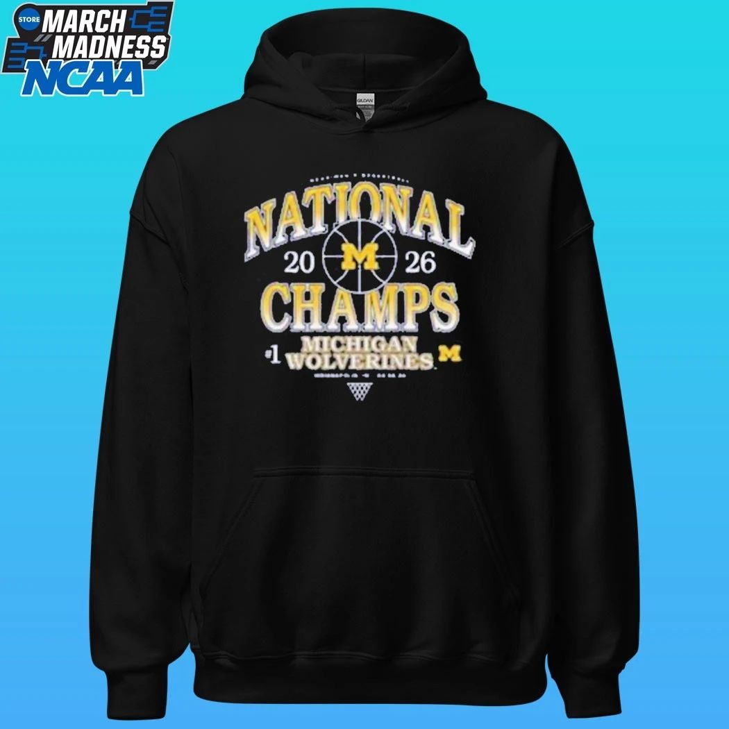 Michigan Wolverines #1 Men’s Basketball National Championship 2026 Shirt