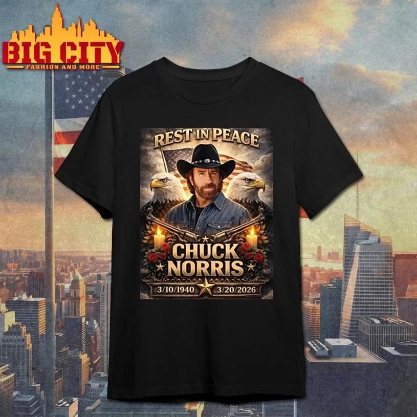 Chuck Norris Rest In Peace Graphic Shirt