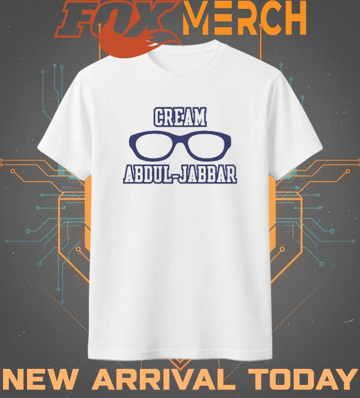 Cream abdul jabbar t-shirt