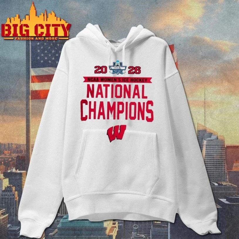 Wisconsin Badgers Ncaa Frozen Four Womens Ice Hockey National Champions 2026 Shirt
