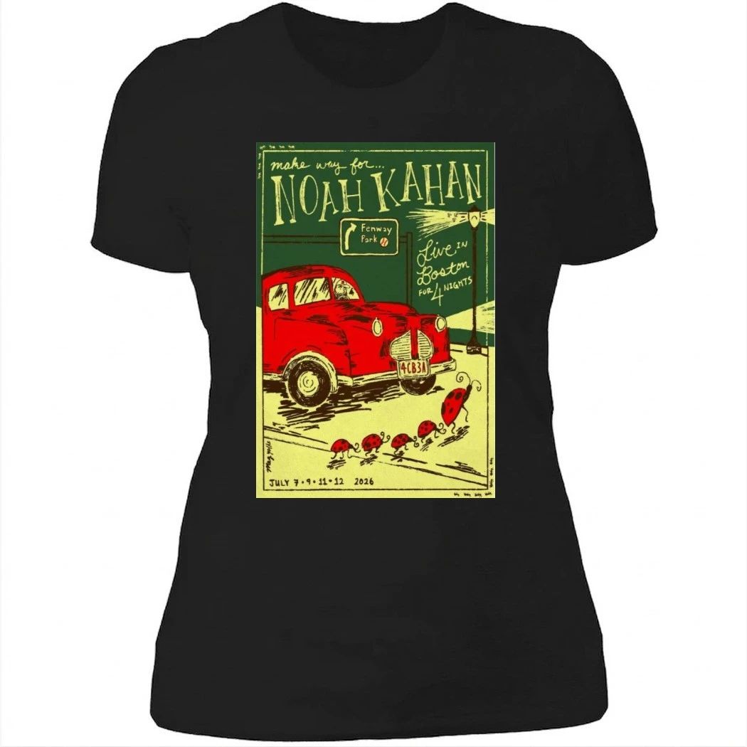July 9 2026 Noah Kahan Fenway Park Poster TOUR Shirt