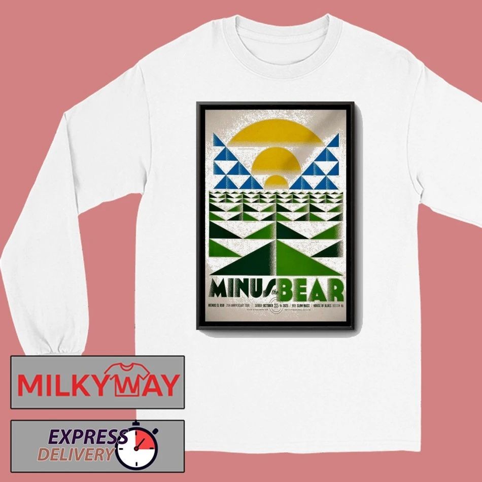 Minus The Bear Tour Oct 25 2025 House Of Blues Boston Poster shirt
