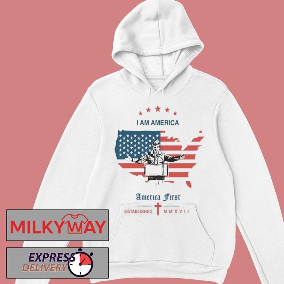 America First White Shirt “I Am America” shirt
