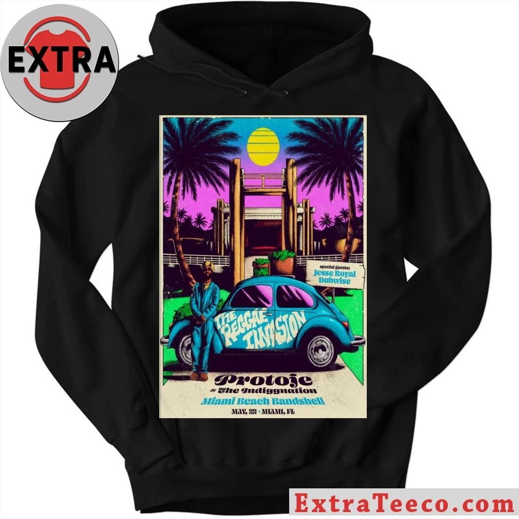 Original Protoje Miami, FL May 23 2026 Miami Beach Bandshell Tour Poster Shirt