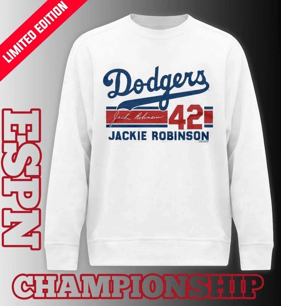 Dodgers Jackie Robinson 42 Signature Shirt